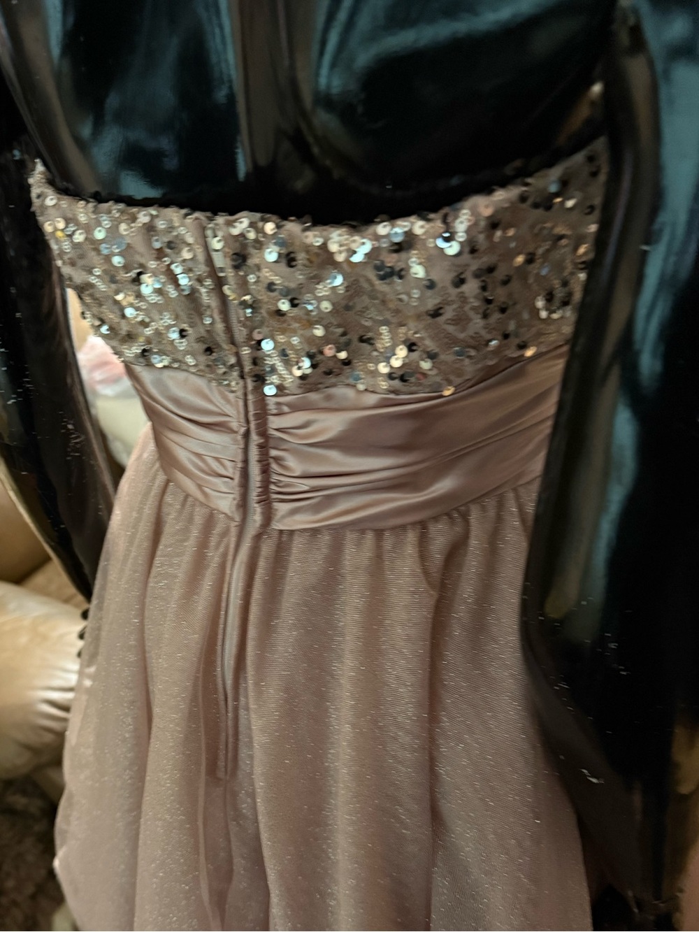 David’s Bridal Speechless Sparkle Dress size 3 - Picture 9 of 15